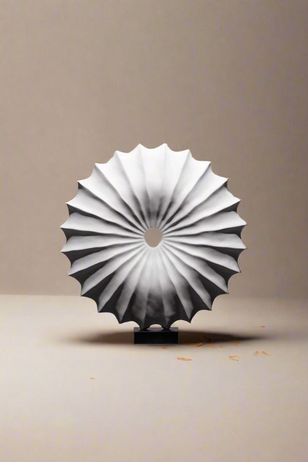 Minimalist Wood Carving - Unique Handmade Circular Wall Sculpture #WG092