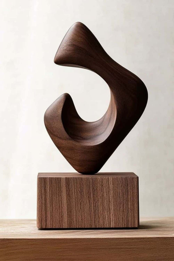 Abstract Wooden Sculpture for Contemporary Home Decor #WG035