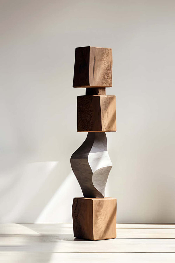 Modern Wooden Sculpture for Contemporary Home Decor #WG031
