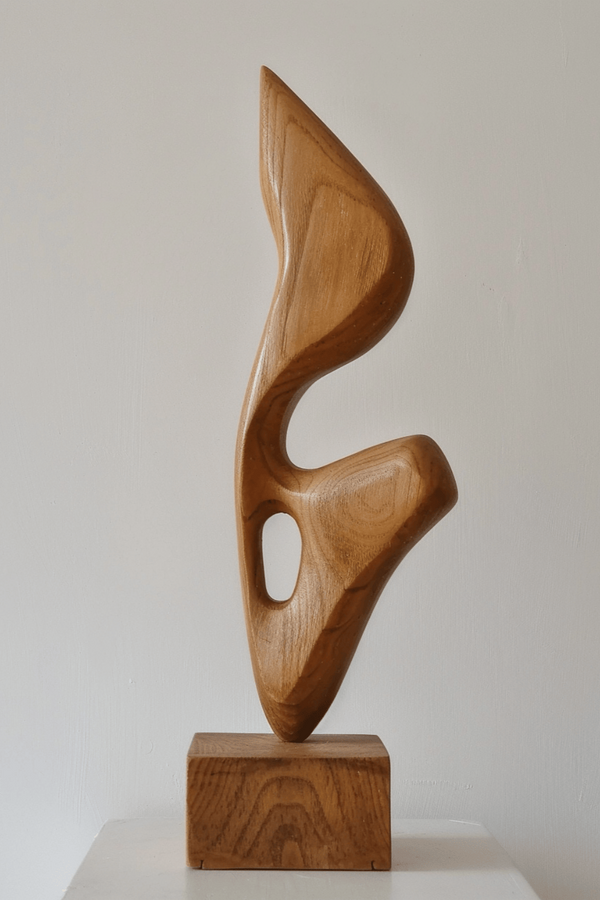 Modern Abstract Wood Sculpture for Home Decor #WG004