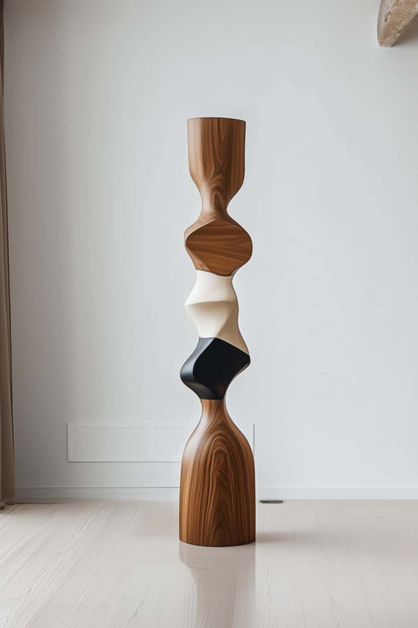 Handcrafted Abstract Wood Statue – Perfect for Home Decor #WA028