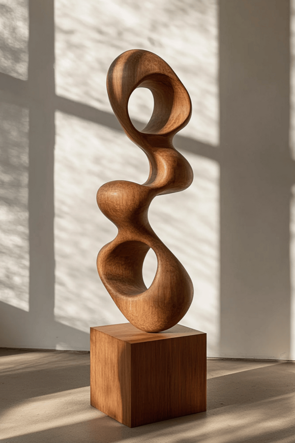 Organic Wooden Carving - Unique Handmade Sculpture for Home & Office #WG075