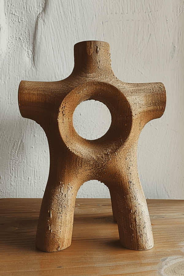 Modern Abstract Wood Art - Unique Handmade Sculpture for Decor #WG088
