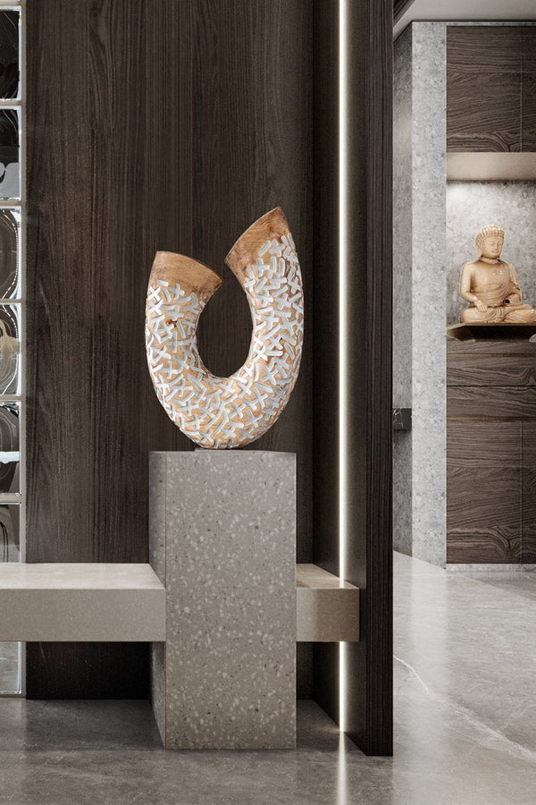 Elegant Wooden Carving Masterpiece #WG048