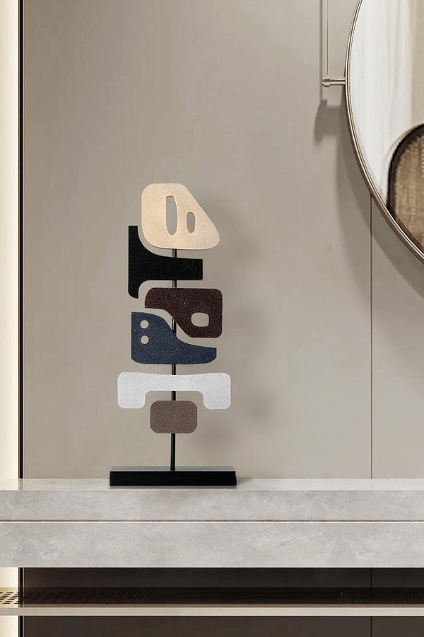 Elegant Abstract Wood Statue for Modern Home Decoration #WG007