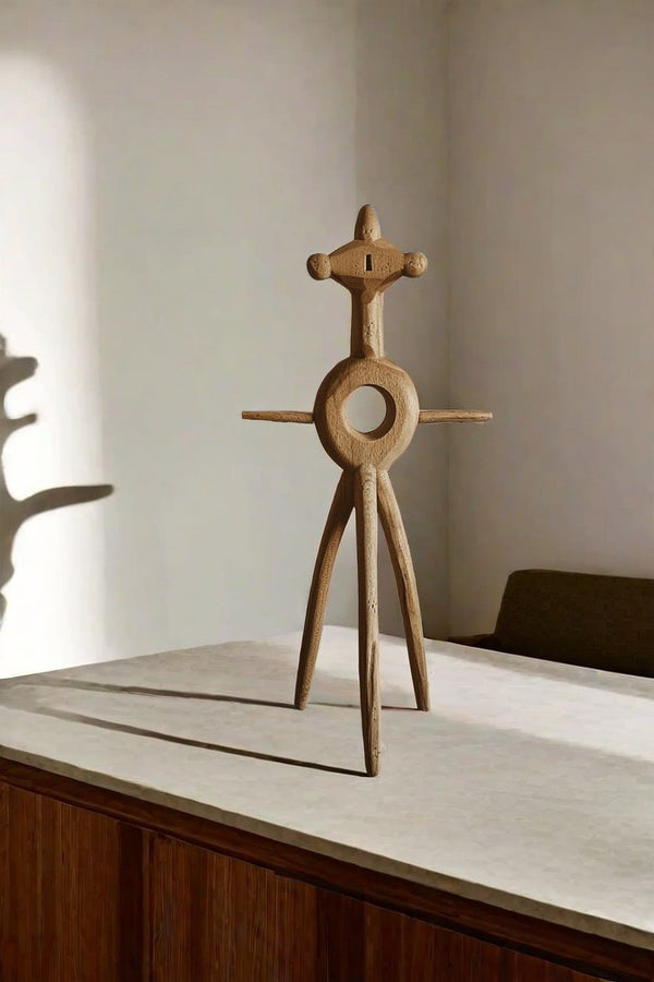 Handmade Wooden Art - Unique Abstract Figure for Contemporary Spaces #WG080