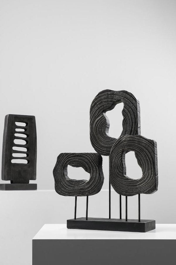 Contemporary Wood Sculpture: Abstract Art Design#WA018