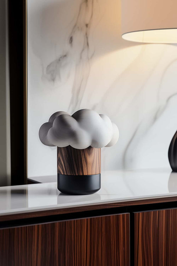 Cloud-Inspired Wooden Sculpture for Modern Home Decor #WG132