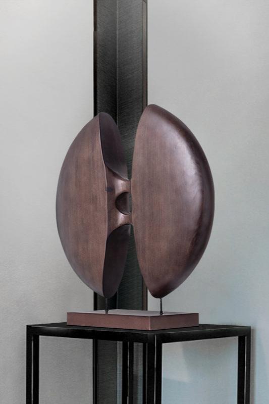 Geometric Wooden Art: Unique Home Decor Carving Piece #WG052