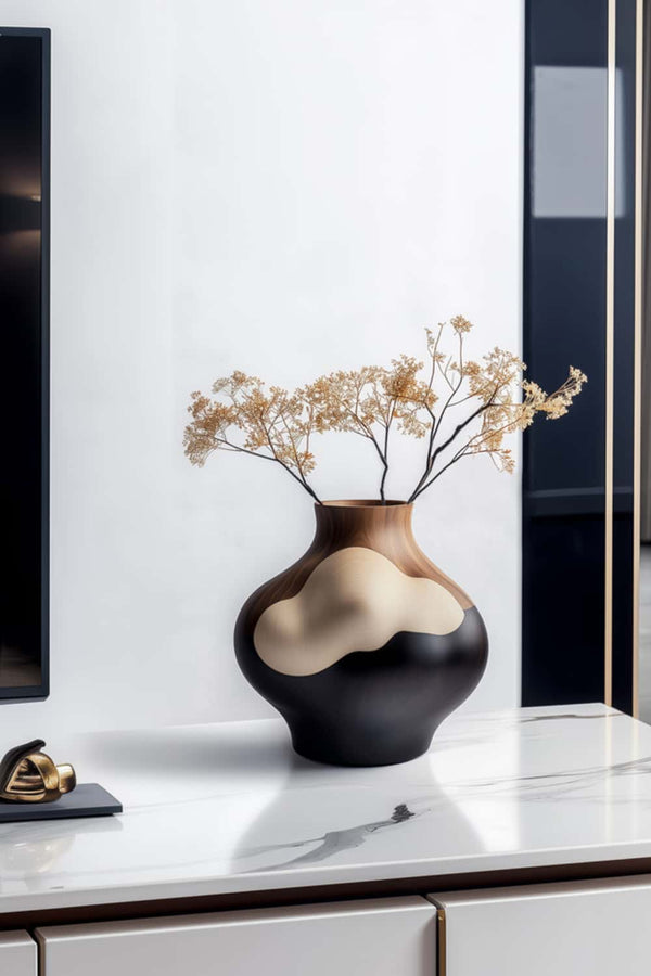 Organic Wooden Vase – Minimalist Design for Modern Home Styling #WG140