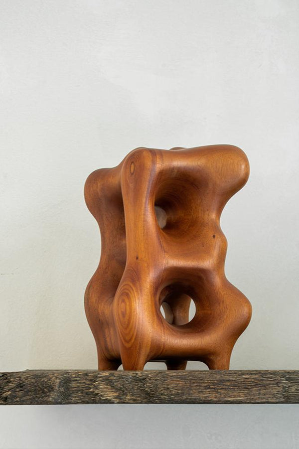Abstract Art Wood - Unique Carved Wooden Statue #WA020