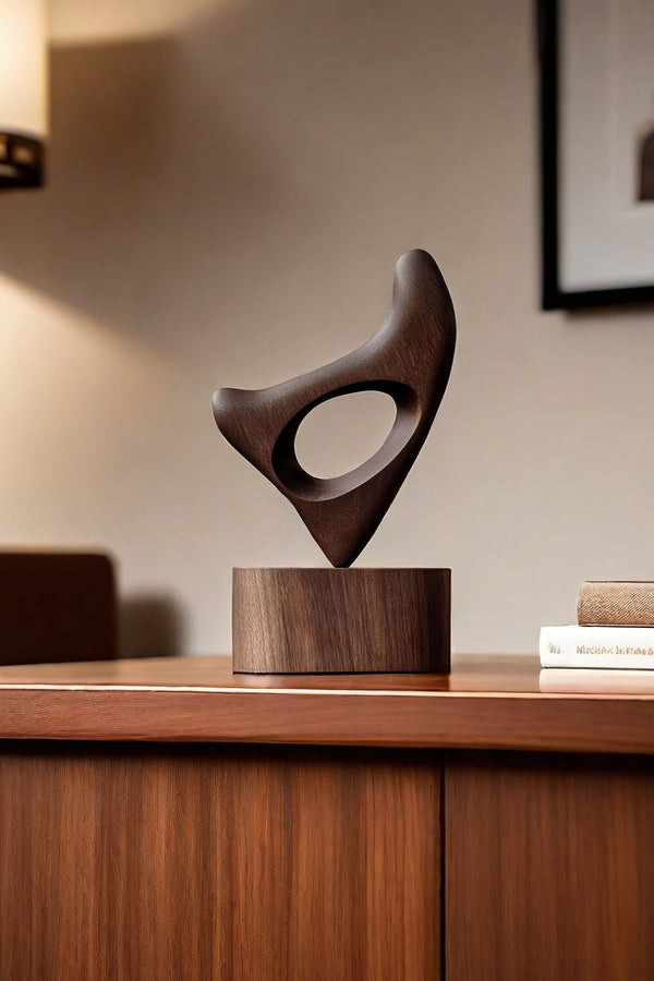 Geometric Wooden Art Sculpture for Stylish Interiors #WG033