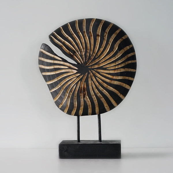 Abstract Wood Carving: Geometric Artwork for Modern Homes#WA017
