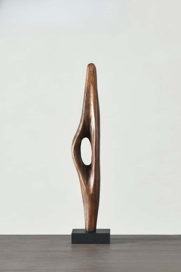 Minimalist Wooden Sculpture - Natural Statue Abstract #WA005