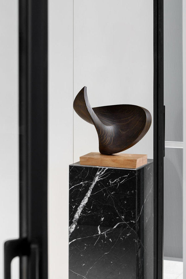 Modern Abstract Wood Sculpture – Hand Carved Decorative Art #WG148