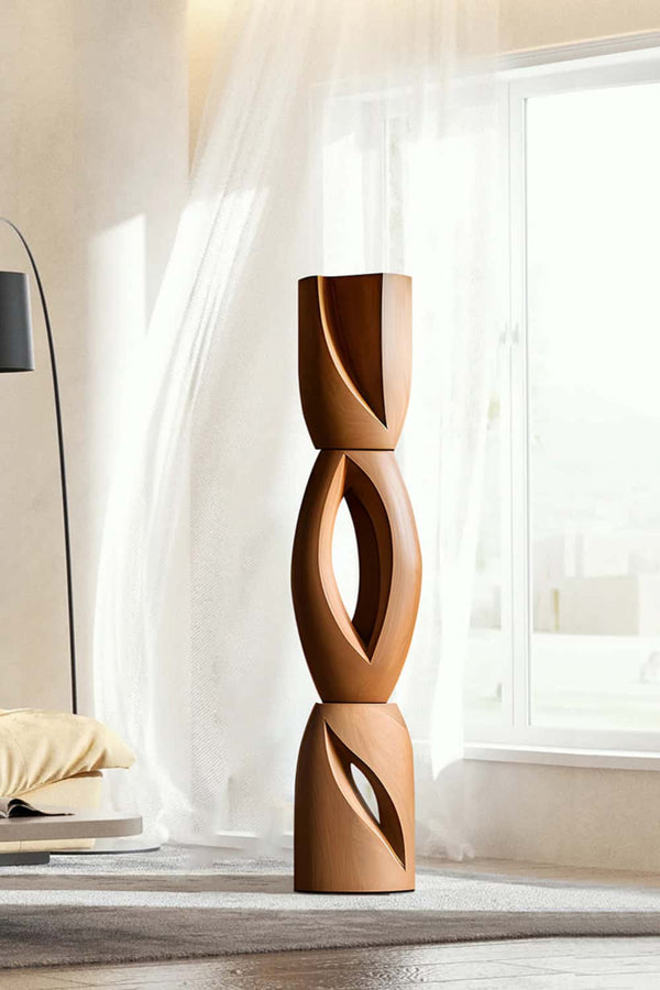Modern Abstract Wooden Sculpture for Home Decor #WG030