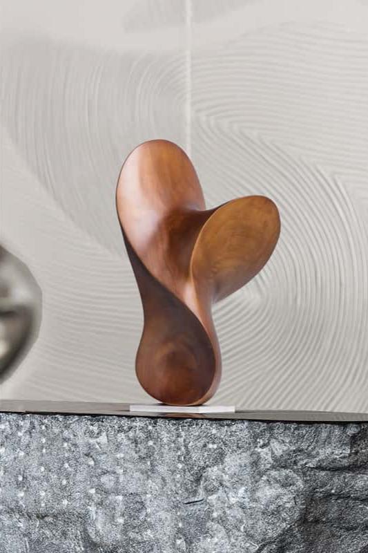 Abstract Wood Art: Modern Decor Sculpture #WA016