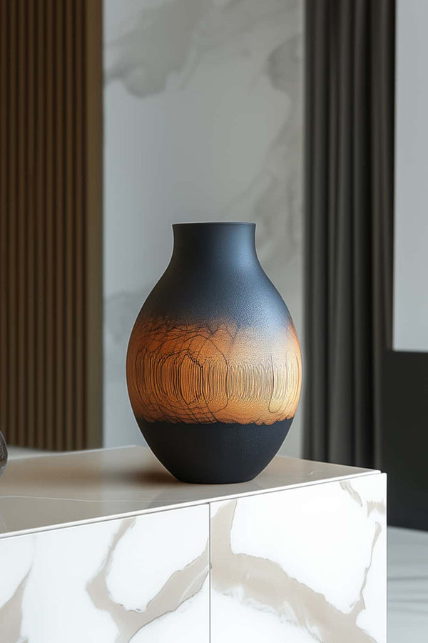 Handcrafted Wooden Vase – Organic Modern Minimalist Decor #WG138
