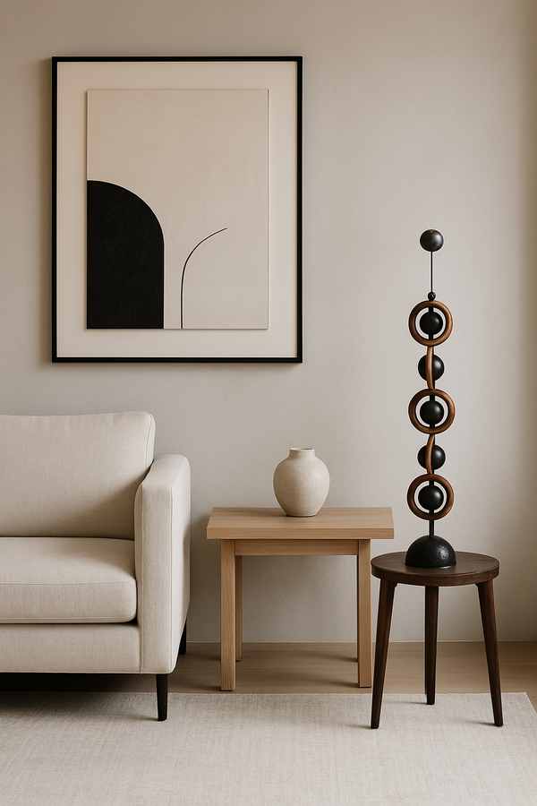 Geometric Wood Sculpture #WG147
