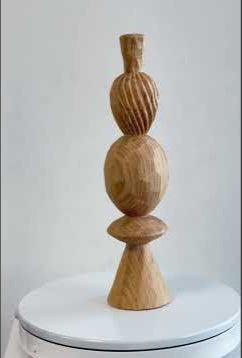 Contemporary Wooden Art Set - Stylish Natural Shelf Decor #WG123